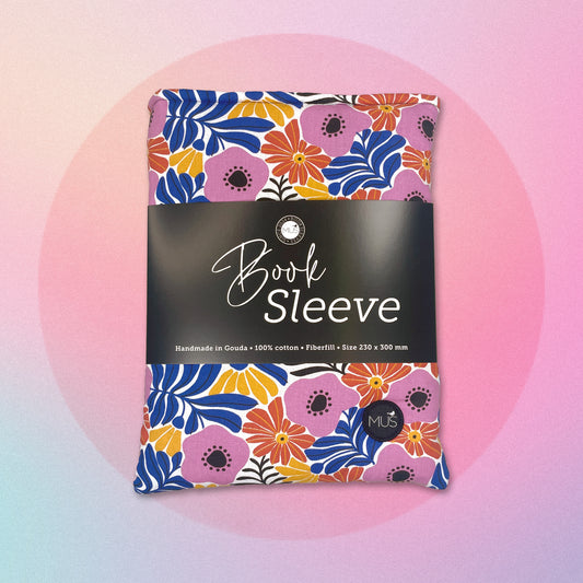 MUS Book Sleeve | Abstract bloemen kleurrijk