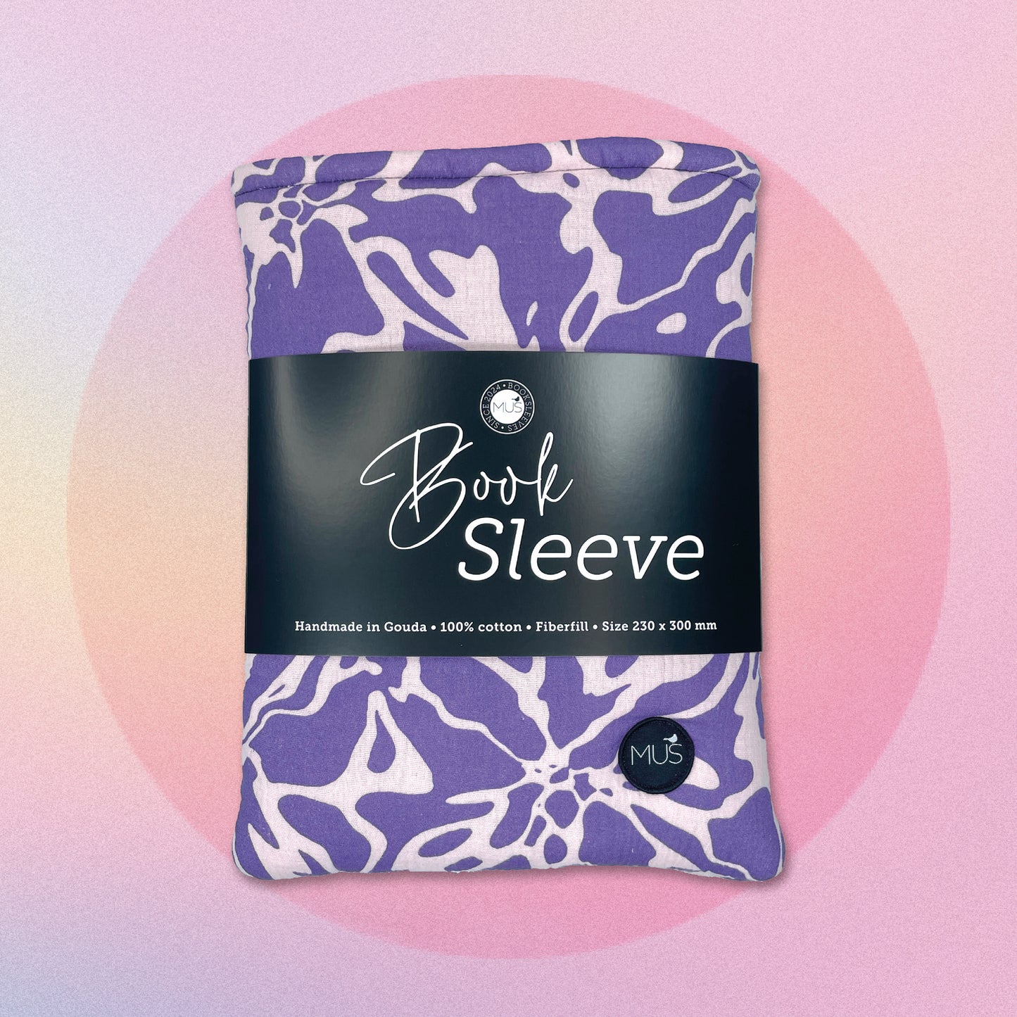MUS Book Sleeve | Abstract Paars-Roze
