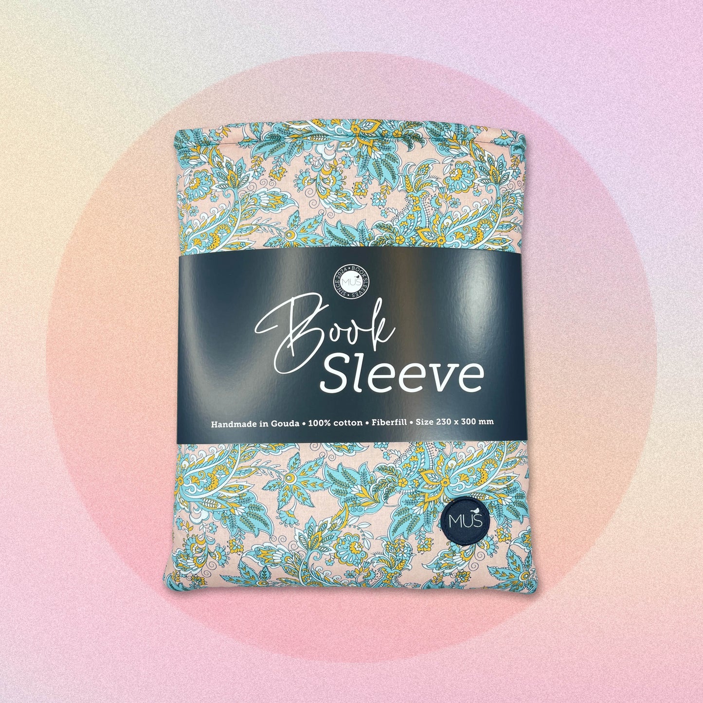 MUS Book Sleeve | Roze paisley