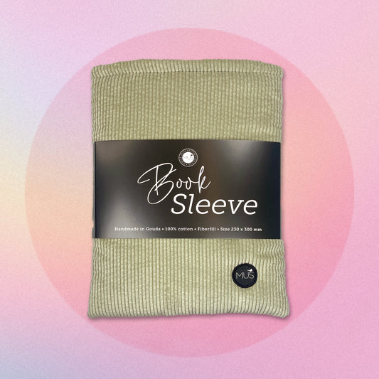 MUS Book Sleeve | Rib donker mint