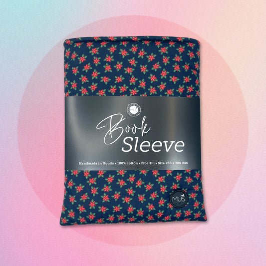 MUS Book Sleeve | Kerstster op blauw