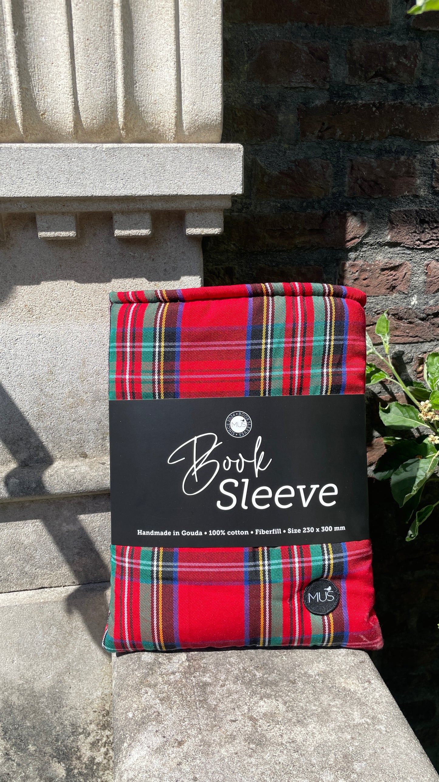 MUS Book Sleeve | Schotse ruit grof