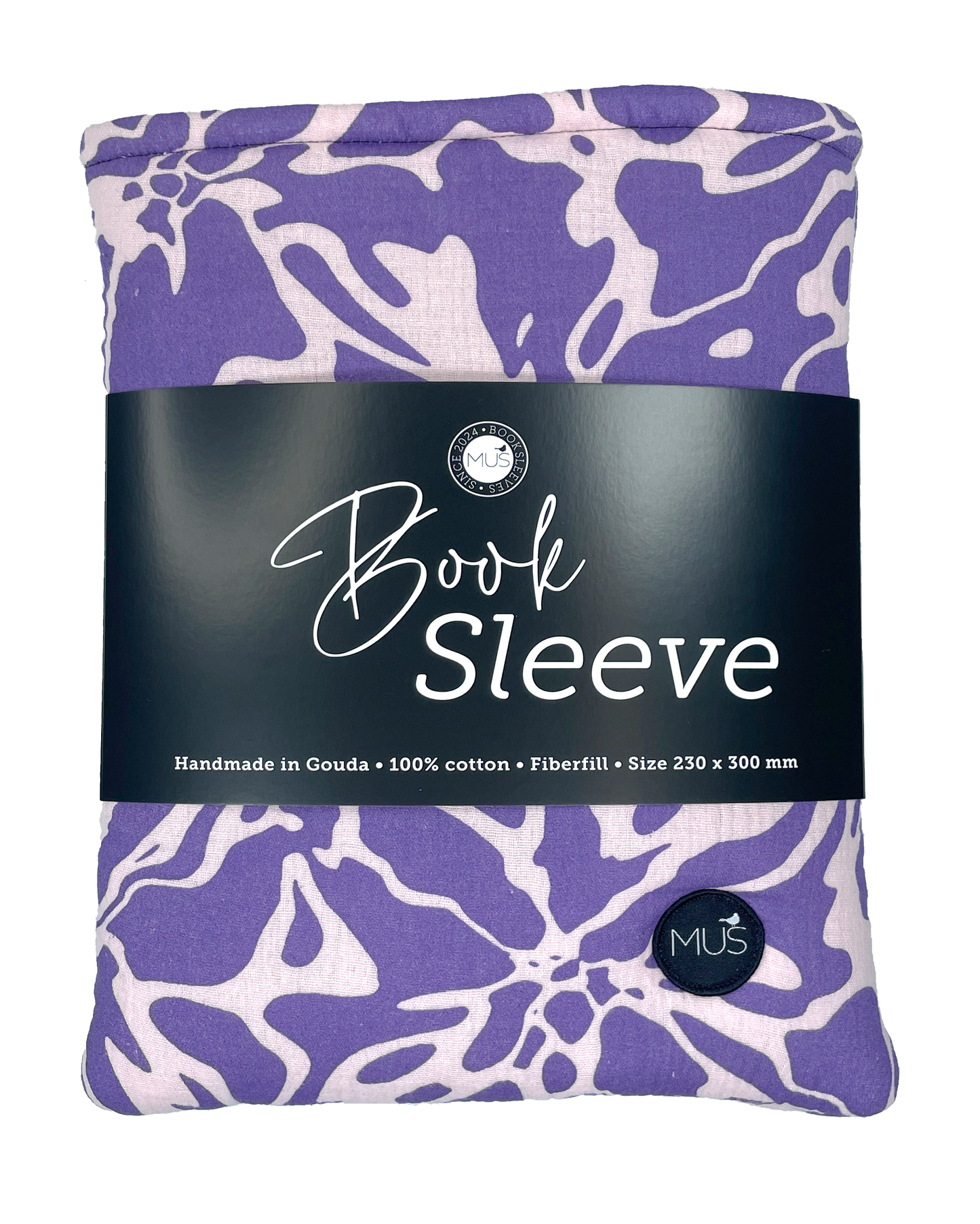 MUS Book Sleeve | Abstract Paars-Roze