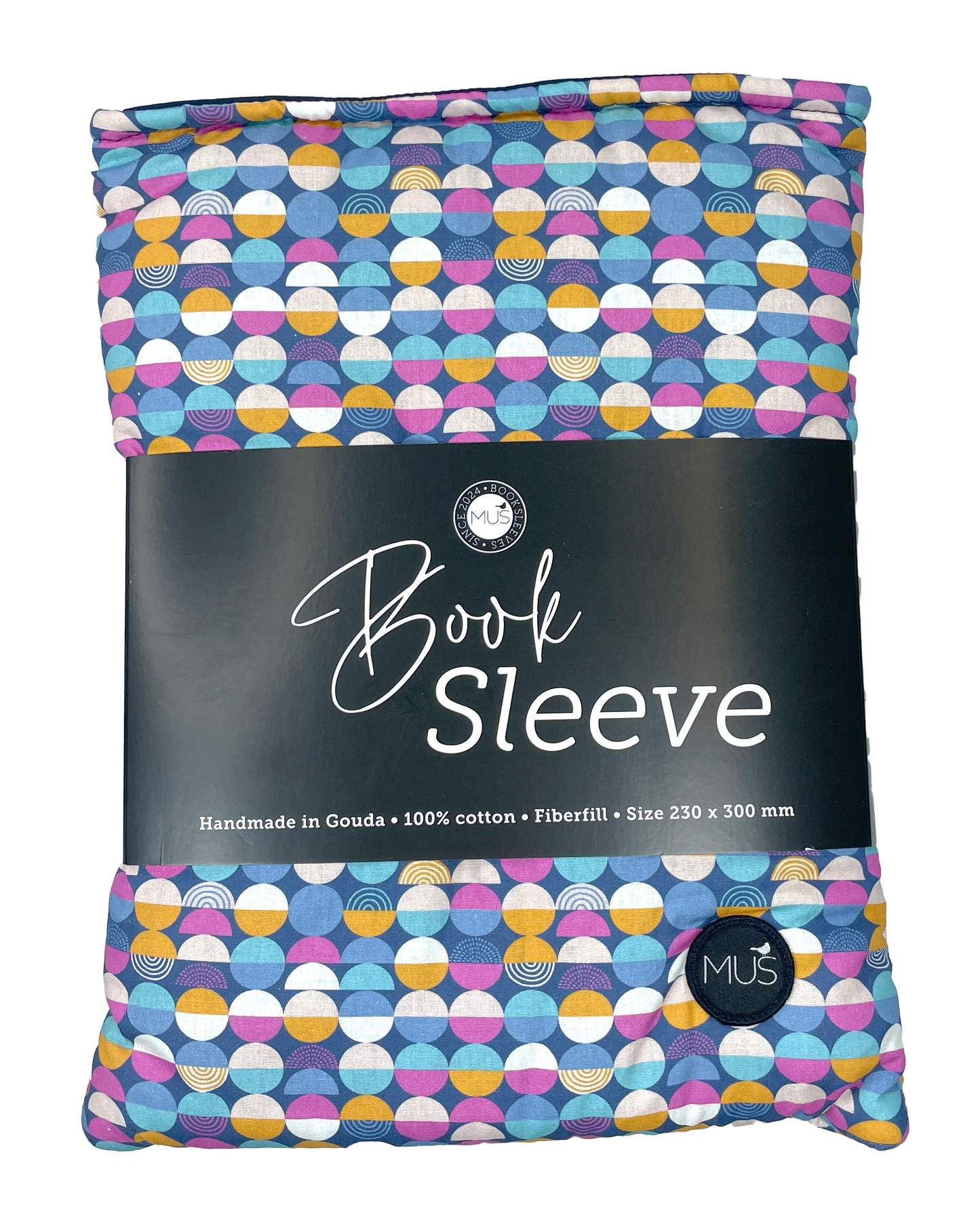 MUS Book Sleeve | Abstract halve rondjes kleurrijk