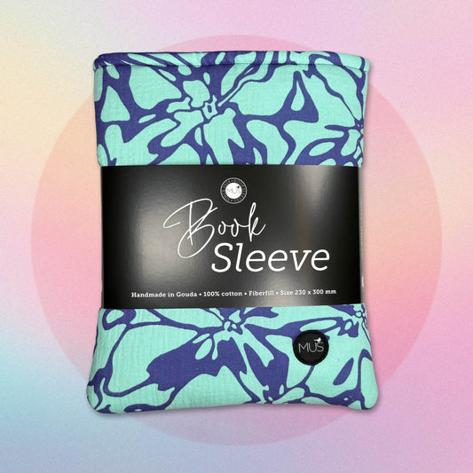 MUS Book Sleeve | Abstract mint en paars