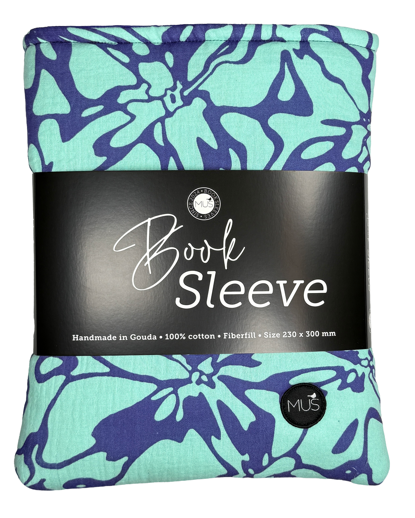MUS Book Sleeve | Abstract mint en paars