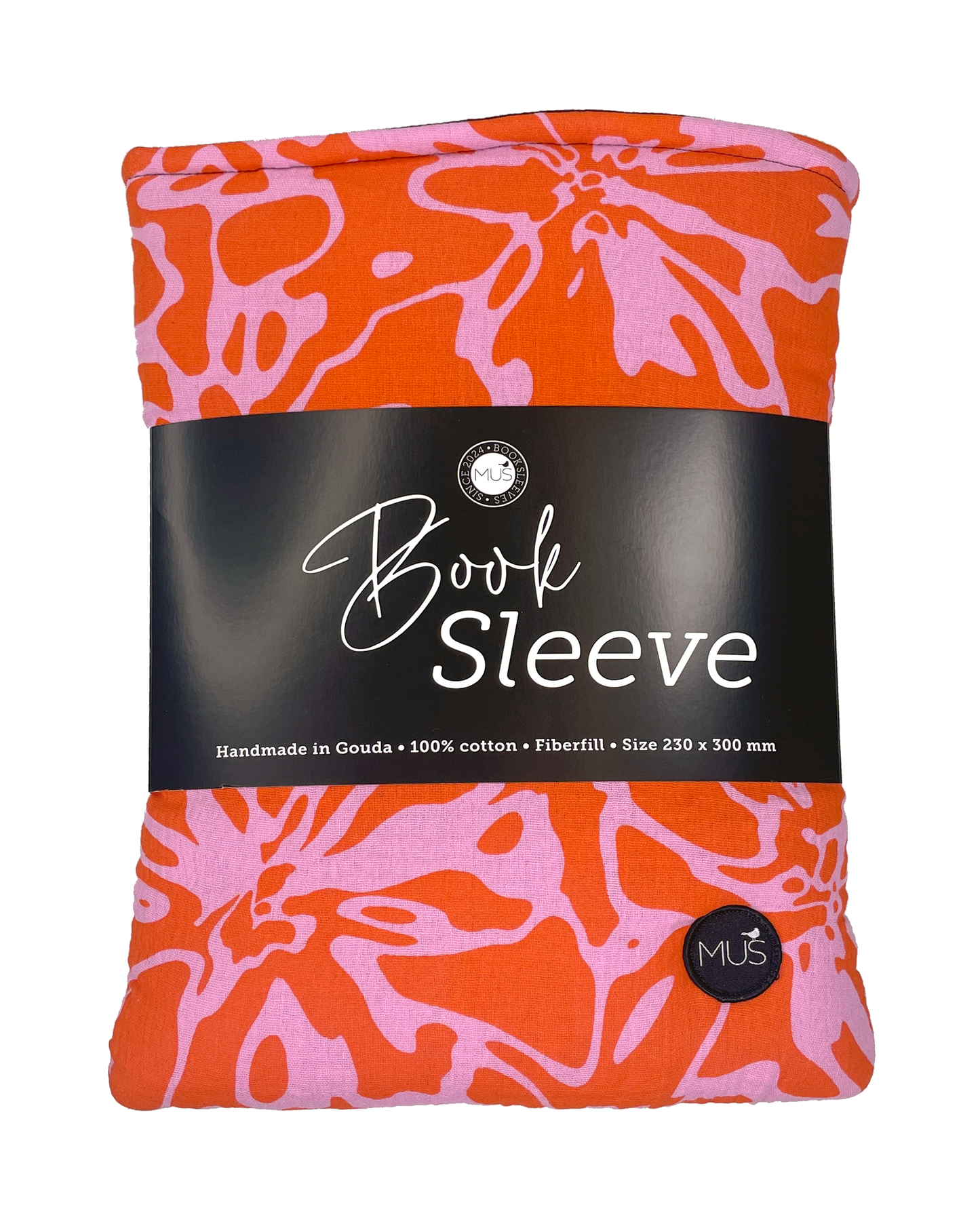 MUS Book Sleeve | Abstract rood