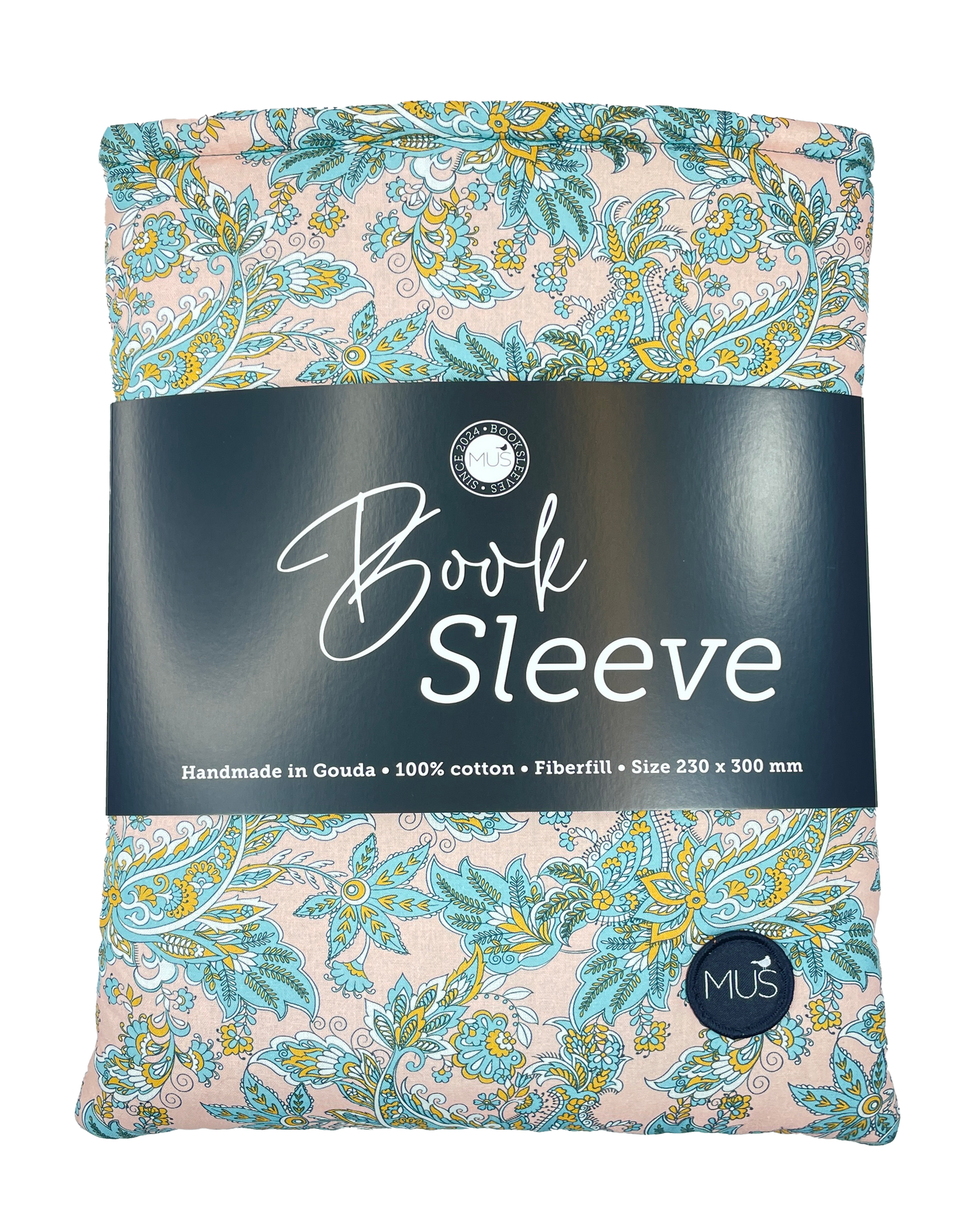 MUS Book Sleeve | Roze paisley