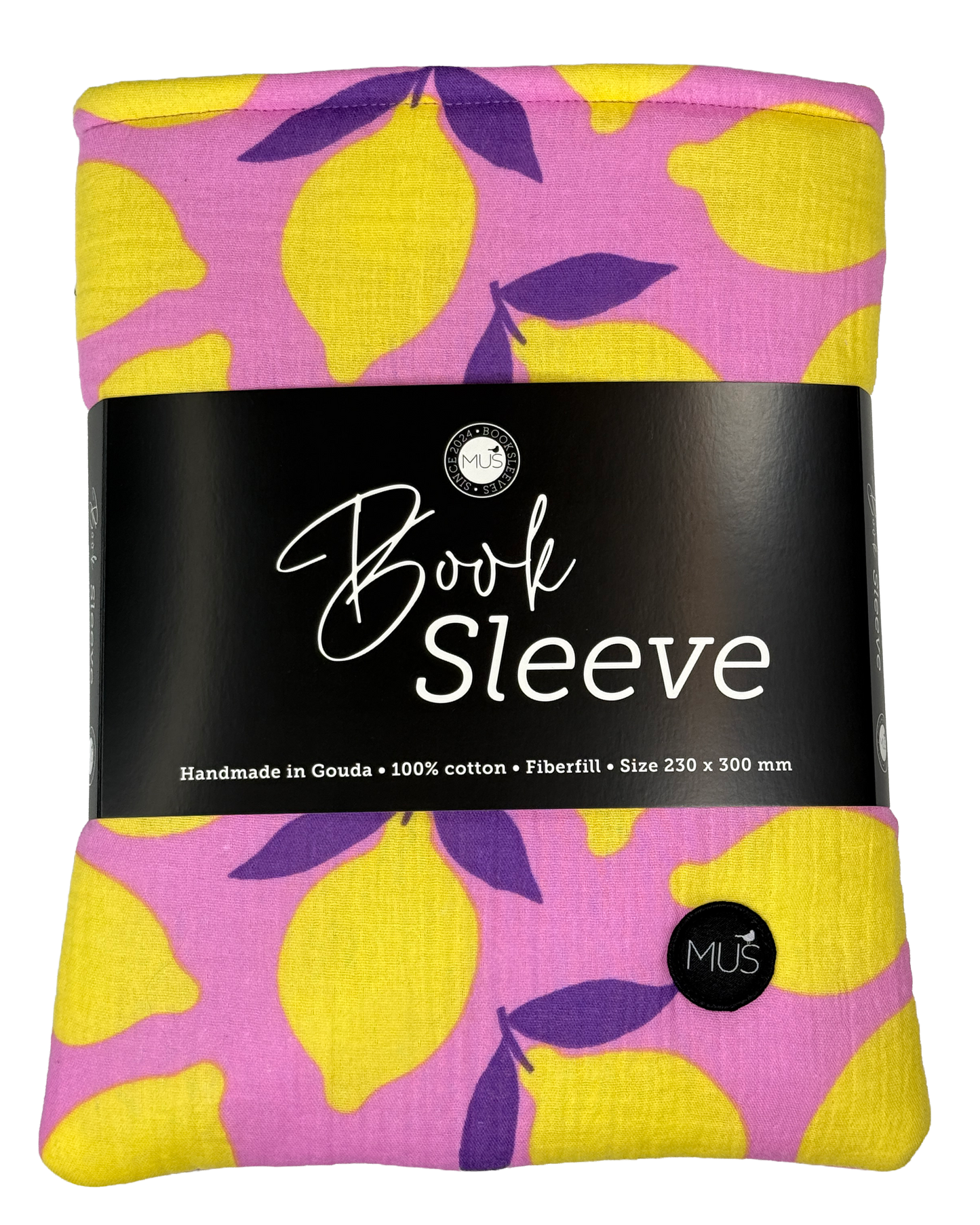 MUS Book Sleeve | Pink lemon