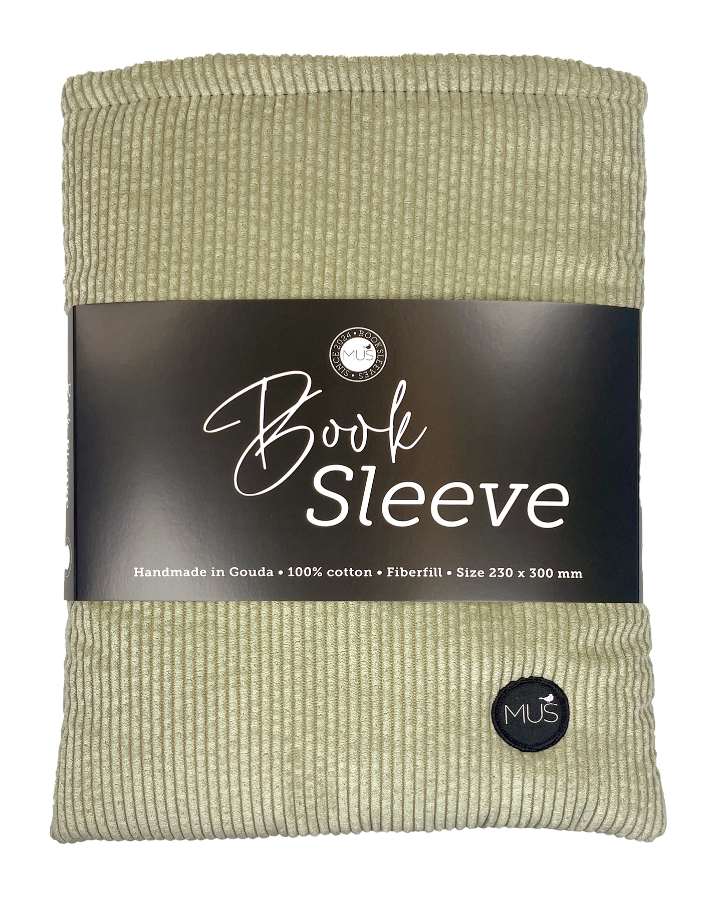 MUS Book Sleeve | Rib donker mint